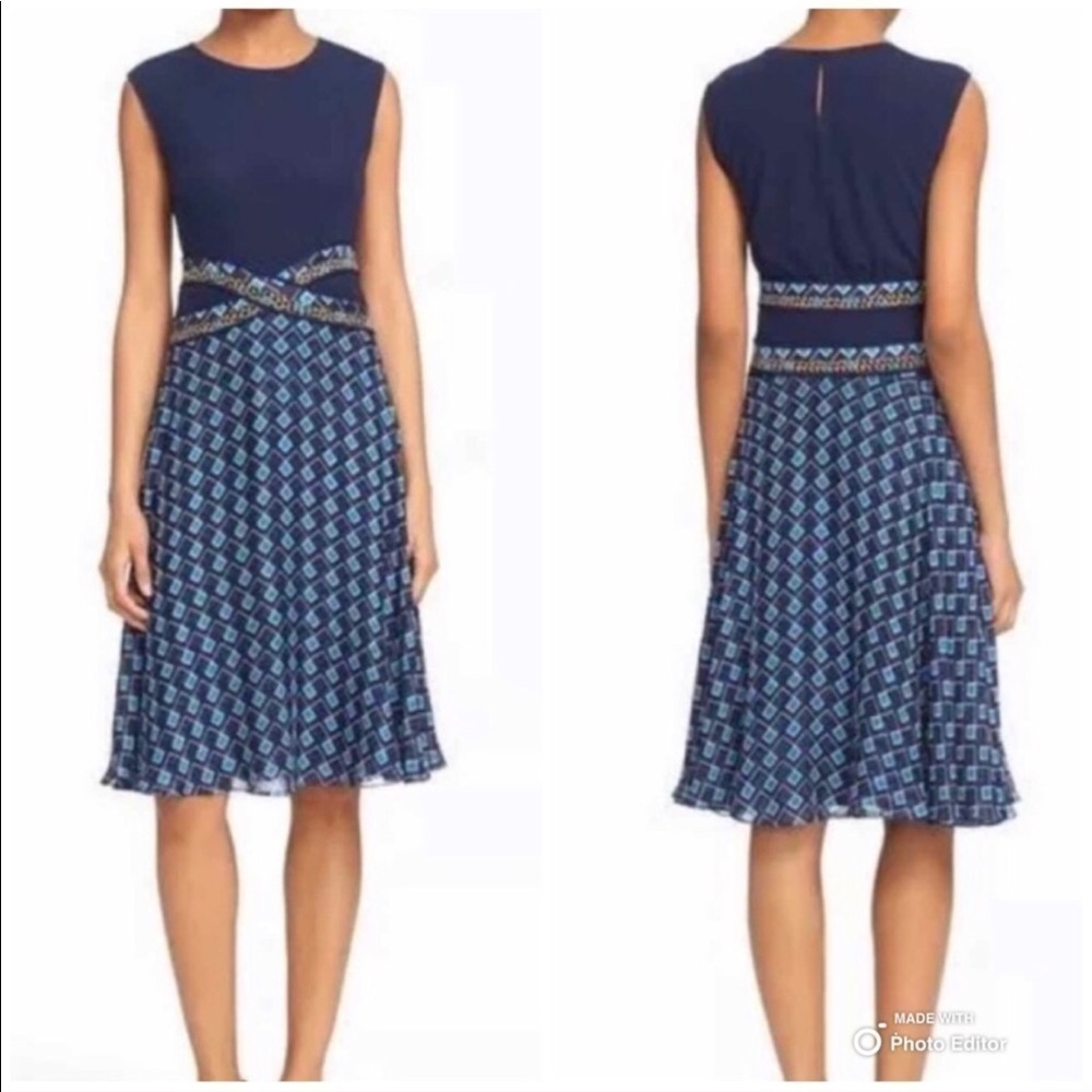 Diane Von Furstenberg Rosalie Midnight Navy Dress